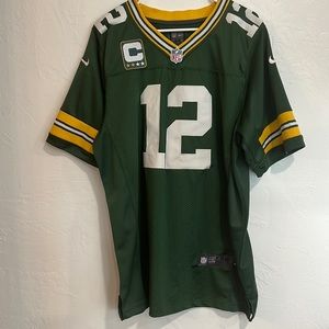 Green Bay Packers Captain Jersey #12 Rodgers Stitched